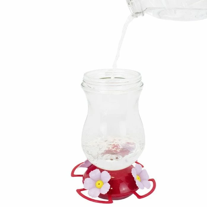 Perky-Pet® Pink Top-Fill Glass Hummingbird Feeder 6 Perky-Pet® Pink Top-Fill Glass Hummingbird Feeder - Image 6
