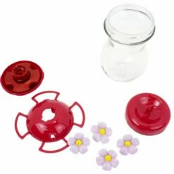 Perky-Pet® Pink Top-Fill Glass Hummingbird Feeder 19 Perky-Pet® Pink Top-Fill Glass Hummingbird Feeder -birds Shop 132tfp c5