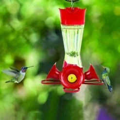 Perky-Pet® Pinch-Waist Glass Hummingbird Feeder - 8 Oz Nectar Capacity