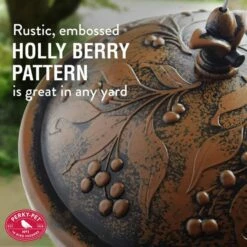 Perky-Pet® Holly Berry Gilded Chalet Wild Bird Feeder -birds Shop 305 info2 698