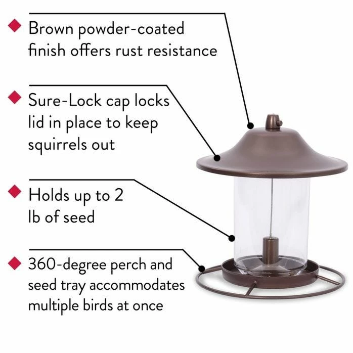 Perky-Pet® Bronze Panorama Wild Bird Feeder 7 Perky-Pet® Bronze Panorama Wild Bird Feeder - Image 7