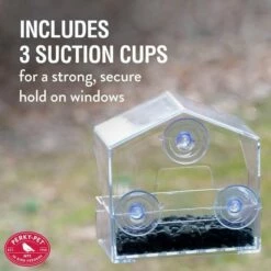 Perky-Pet® Window Bird Feeder - ½ Lb Seed Capacity -birds Shop 345 info5 698