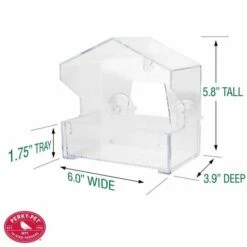 Perky-Pet® Window Bird Feeder - ½ Lb Seed Capacity -birds Shop 345 info7 698