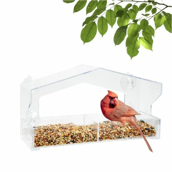 Perky-Pet® Dual-Seed Window Bird Feeder - 1 Lb Seed Capacity 1 Perky-Pet® Dual-Seed Window Bird Feeder - 1 Lb Seed Capacity
