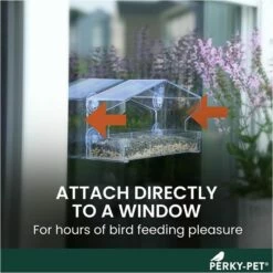 Perky-Pet® Dual-Seed Window Bird Feeder - 1 Lb Seed Capacity 23 Perky-Pet® Dual-Seed Window Bird Feeder - 1 Lb Seed Capacity -birds Shop 347 info1 698 1