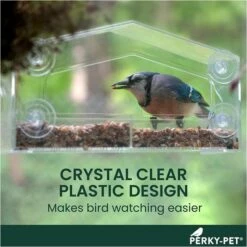 Perky-Pet® Dual-Seed Window Bird Feeder - 1 Lb Seed Capacity 24 Perky-Pet® Dual-Seed Window Bird Feeder - 1 Lb Seed Capacity -birds Shop 347 info2 698 1