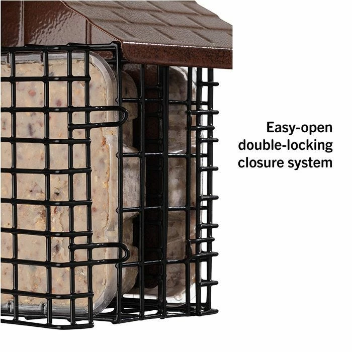 More Birds® Two Cake Suet Buffet Bird Feeder With Weather Guard 4 More Birds® Two Cake Suet Buffet Bird Feeder With Weather Guard - Image 4