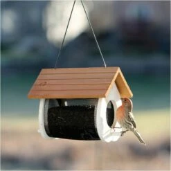More Birds® Cute Cling Wood Finch Feeder - 1 Lb