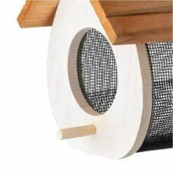More Birds® Cute Cling Wood Finch Feeder - 1 Lb -birds Shop 38083 4 in use