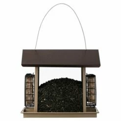 More Birds® Large Hopper Bird Feeder With Suet Holders - 8.4 Lb And 2 Suet Cakes -birds Shop 38111 7 in use