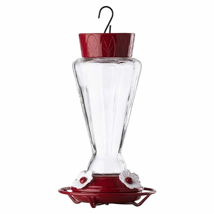 More Birds® Royal Glass Hummingbird Feeder With Ant Moat - 28 Oz 2 More Birds® Royal Glass Hummingbird Feeder With Ant Moat - 28 Oz - Image 2