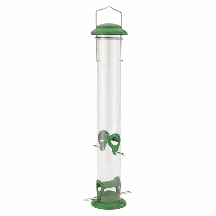 More Birds® 19 Inch Tube Bird Feeder - 1.6 Lb 2 More Birds® 19 Inch Tube Bird Feeder - 1.6 Lb - Image 2