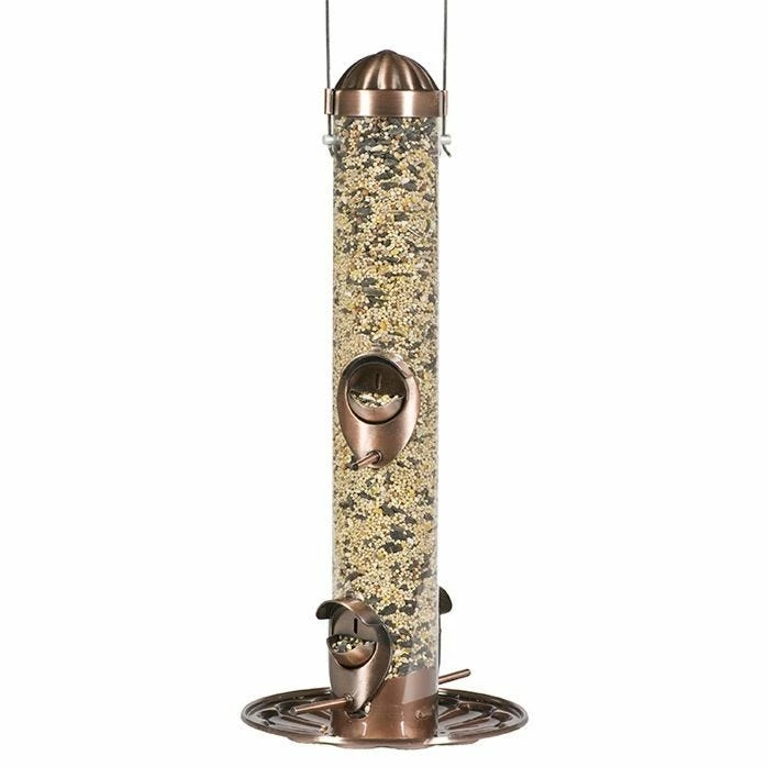Perky-Pet® Copper Finish 2-in-1 Wild Bird Feeder 2 Perky-Pet® Copper Finish 2-in-1 Wild Bird Feeder - Image 2