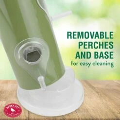 Perky-Pet® Green Metal Tube Wild Bird Feeder -birds Shop 391a info4 698
