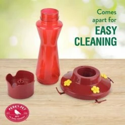 Perky-Pet® Red Pinch-Waist Plastic Hummingbird Feeder - 16 Oz Nectar Capacity -birds Shop 410p info5 698