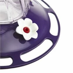 More Birds® Bohemian Glass Hummingbird Feeder With Bee Guard Nectar Ports - 20 Oz - Purple -birds Shop 432 4 in use
