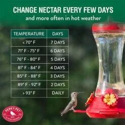 Perky-Pet® Adjustable Perch Glass Hummingbird Feeder 17 Perky-Pet® Adjustable Perch Glass Hummingbird Feeder -birds Shop 476 3 info6