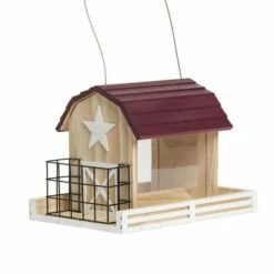 Perky-Pet® Star Barn Wood Chalet Bird Feeder -birds Shop 50181 d 3 1