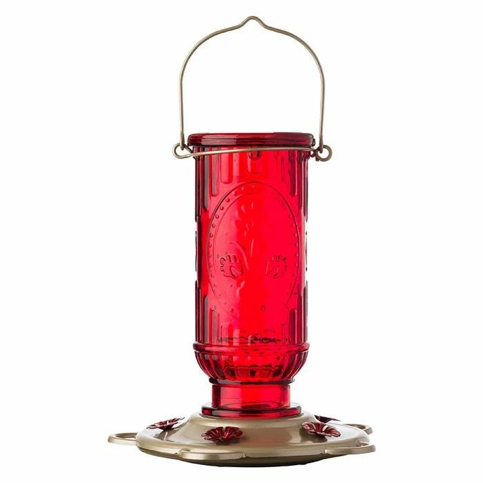 More Birds® Vintage Glass Hummingbird Feeder, Red - 20 Oz 1 More Birds® Vintage Glass Hummingbird Feeder, Red - 20 Oz
