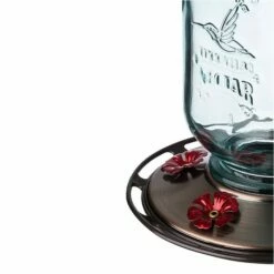 More Birds® Mason Jar Glass Hummingbird Feeder - 25 Oz -birds Shop 68 4 in use