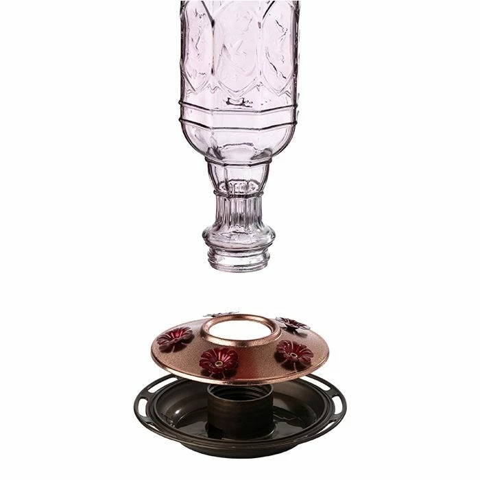 More Birds® Jewel Glass Hummingbird Feeder, Amethyst - 20 Oz 5 More Birds® Jewel Glass Hummingbird Feeder, Amethyst - 20 Oz - Image 5