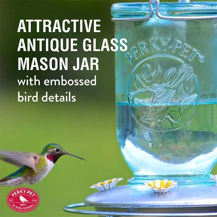 Perky-Pet® Mason Jar Hummingbird Feeder 4 Perky-Pet® Mason Jar Hummingbird Feeder - Image 4