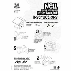 National Trust Kids Build-Your-Own Nell Nest Box Kit 15 National Trust Kids Build-Your-Own Nell Nest Box Kit -birds Shop 904839721 nt kids nell instructions