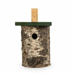 National Trust Birch Log Nest Box 32mm Hole -birds Shop 905120121 jvg 2992
