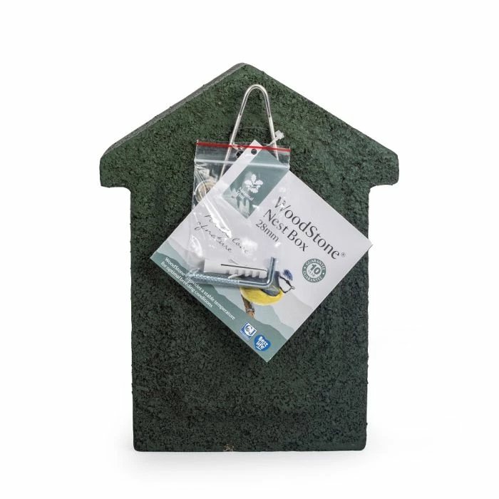 National Trust Green WoodStone 28mm Nest Box 4 National Trust Green WoodStone 28mm Nest Box - Image 4