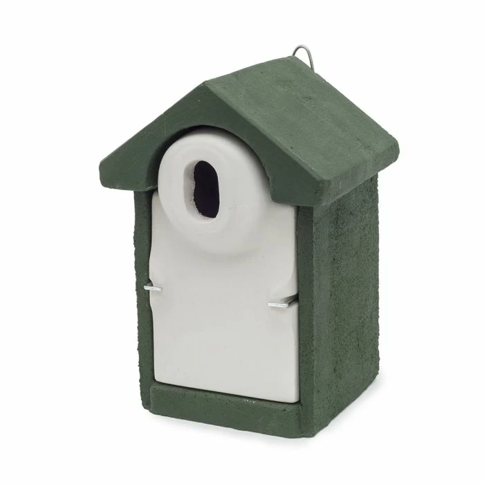 WoodStone® Seville Oval Hole Nest Box (Green) 3 WoodStone® Seville Oval Hole Nest Box (Green) - Image 3