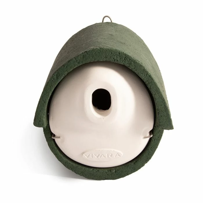 WoodStone® Alicante 32mm Oval Hole Nest Box (Green) 3 WoodStone® Alicante 32mm Oval Hole Nest Box (Green) - Image 3