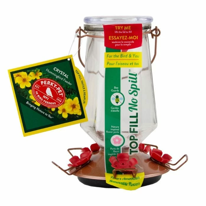 Perky-Pet® Crystal Top-Fill Glass Hummingbird Feeder 11 Perky-Pet® Crystal Top-Fill Glass Hummingbird Feeder - Image 11