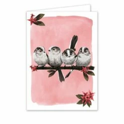 Myrte Long-Tailed Tit Greeting Card -birds Shop 93574 myrte long tailed tit card 02