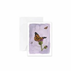 Myrte Painted Lady Butterfly Card -birds Shop 951290119 wenskaart distelvlinder myrte 02