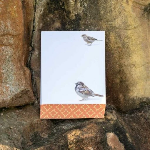 Sparrow Notepad By Elwin Van Der Kolk -birds Shop 976270119 02