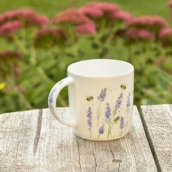 Roy Kirkham Bumblebee And Lavender Mug
