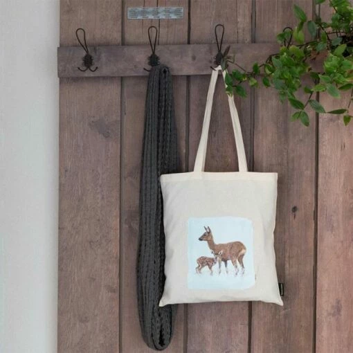 Myrte Deer Cotton Bag -birds Shop 977750119 5
