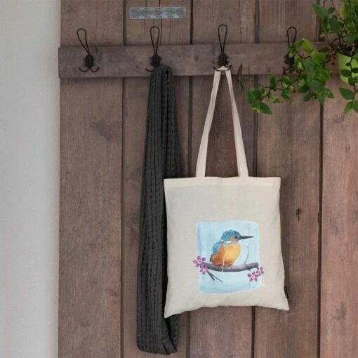 Myrte Kingfisher Cotton Bag -birds Shop 977770119 5