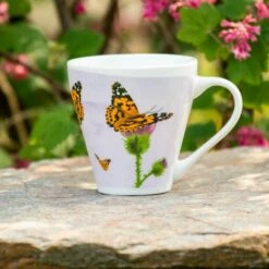 Painted Lady Butterfly Mug By Myrte -birds Shop 979290119 3 1
