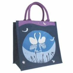 Swans Jute Shopping Bag