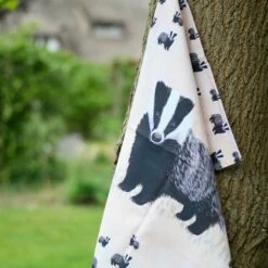 Myrte Badger Tea Towel -birds Shop 979770120 5