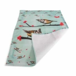 Myrte Crested Tit Tea Towel -birds Shop 979790120 003