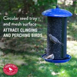 Perky-Pet® Large Dual Mesh Seed Feeder Cobalt Blue 18 Perky-Pet® Large Dual Mesh Seed Feeder Cobalt Blue -birds Shop bdh00348 info2 698