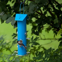 Perky-Pet® Blue Metal Tube Wild Bird Feeder -birds Shop bf us 391 3