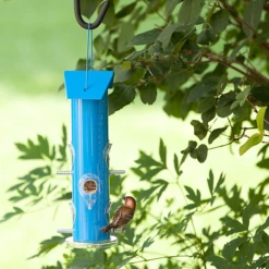 Perky-Pet® Blue Metal Tube Wild Bird Feeder -birds Shop bf us 391 5
