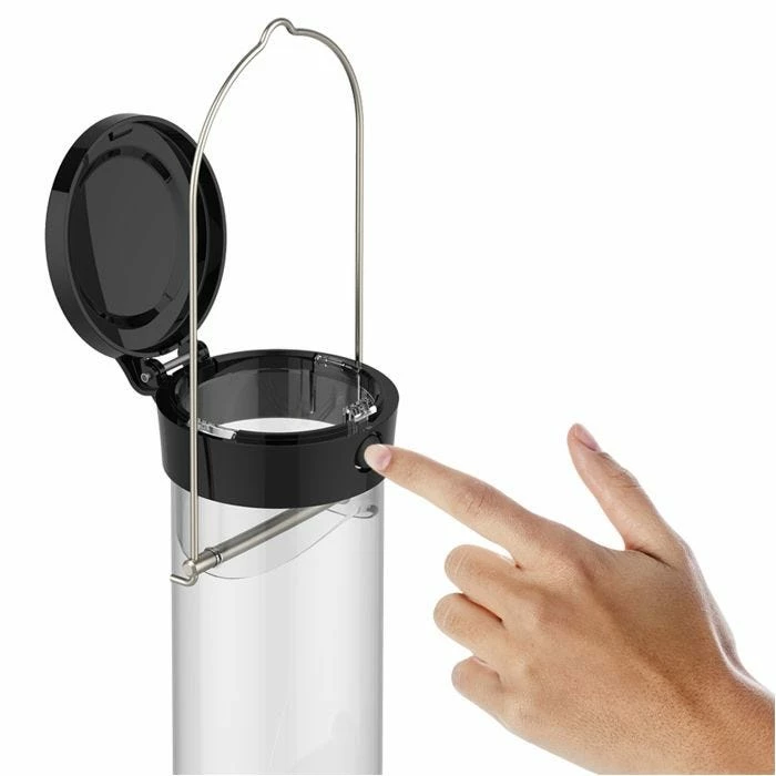 Droll Yankees® Onyx Clever Clean & Fill® Thistle Tube Finch Feeder - 2 Lb 3 Droll Yankees® Onyx Clever Clean & Fill® Thistle Tube Finch Feeder - 2 Lb - Image 3