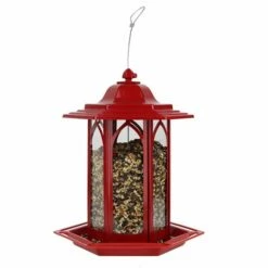 Perky-Pet® Brick Red Gazebo Feeder -birds Shop gaz02 5