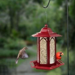 Perky-Pet® Brick Red Gazebo Feeder -birds Shop gaz02 d 2 1