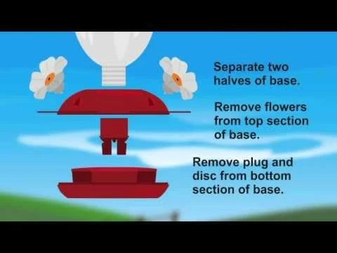 Perky-Pet® Red Impatient Top Fill Plastic Hummingbird Feeder 3 Perky-Pet® Red Impatient Top Fill Plastic Hummingbird Feeder - Image 3