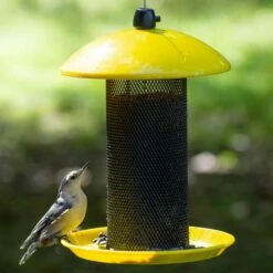 Perky-Pet Yellow Finch Feeder, 1.5 Lb Capacity